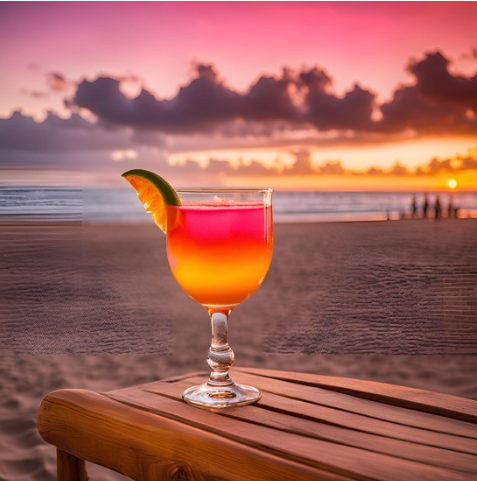 tequila sunrise cocktail/cocktails met alcohol